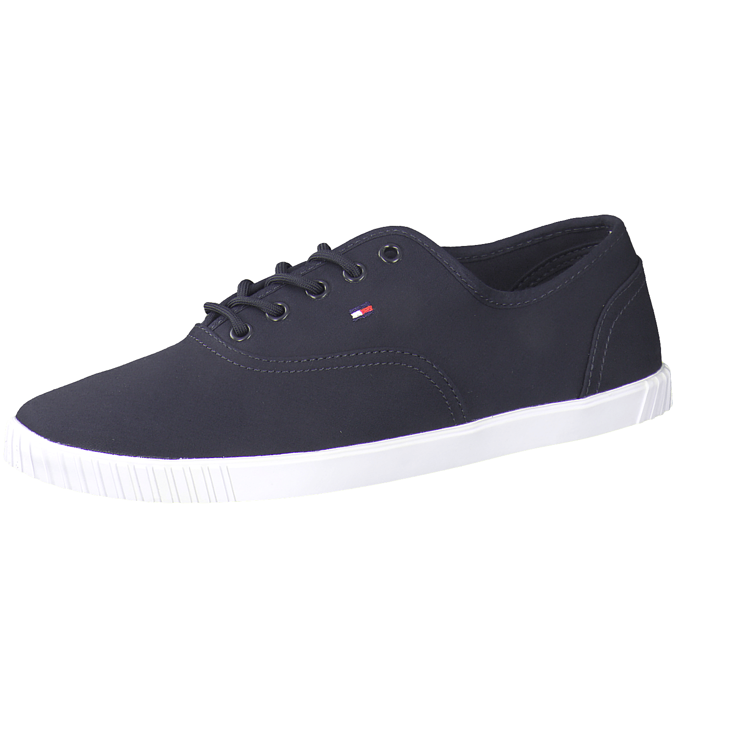 HILFIGER D - Schnürschuhe, S Canvas Lace up Sneaker