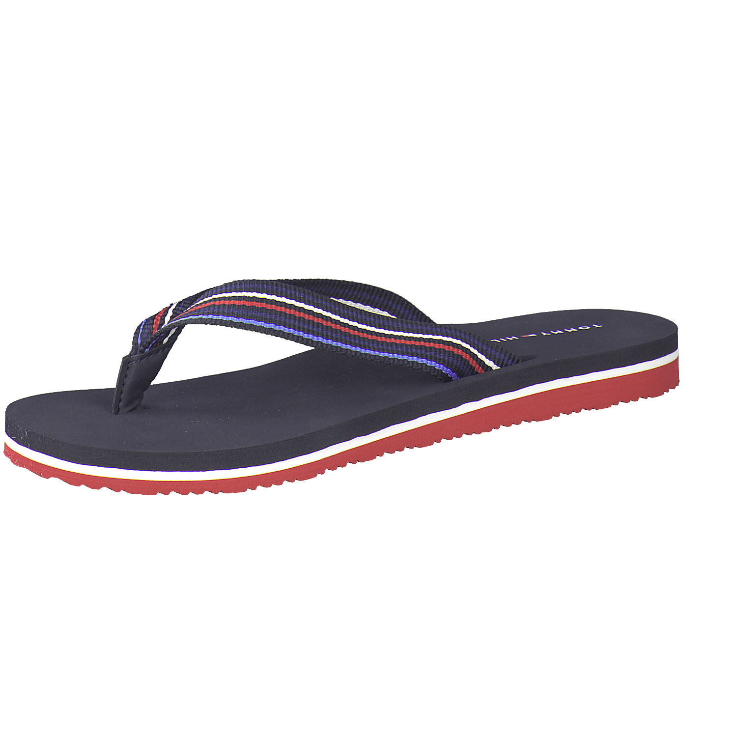 HILFIGER Damenschuhe - Pantoffel, Pantoffel TH Stripes Beach Sandal