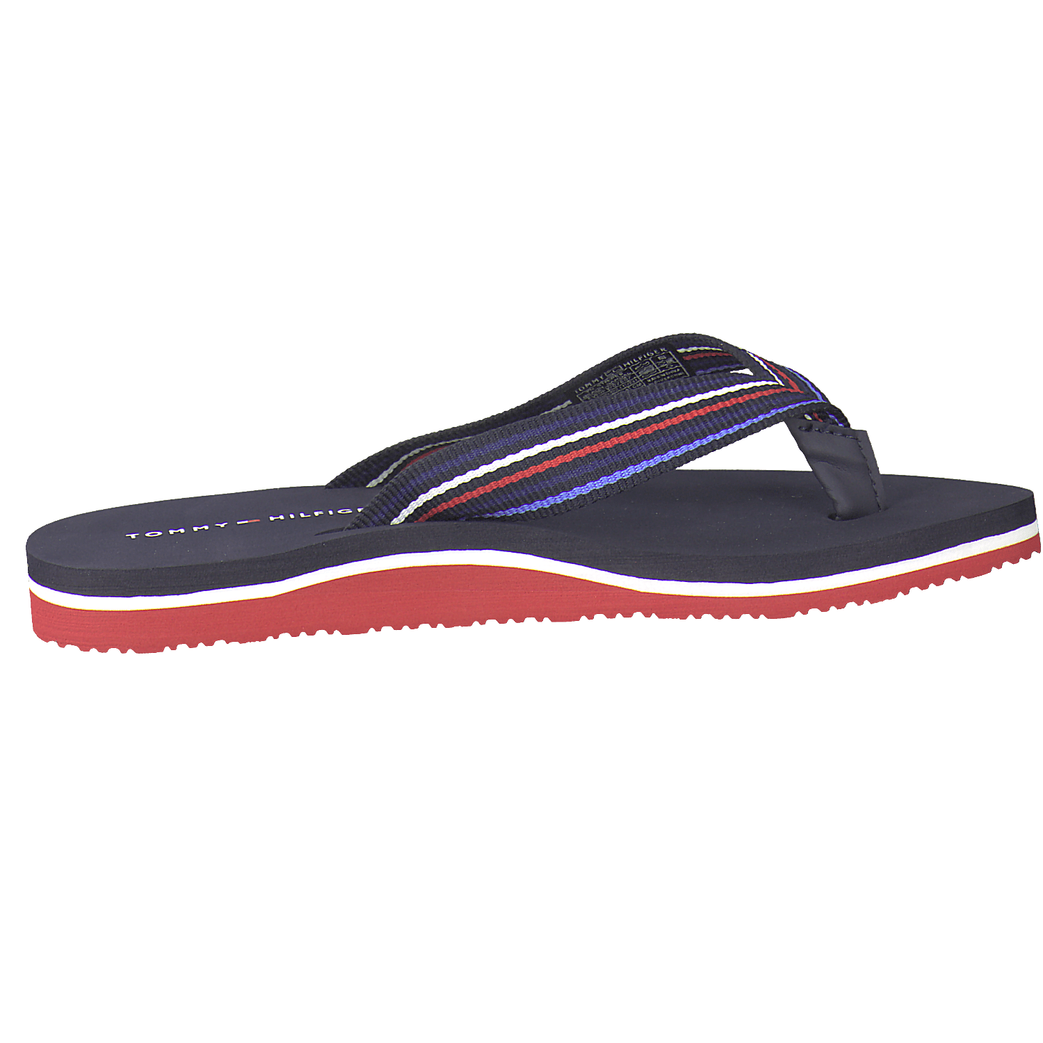 HILFIGER Damenschuhe - Pantoffel, Pantoffel TH Stripes Beach Sandal